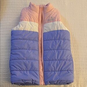 Puma Pastel Pink and Lavender Puffer Vest